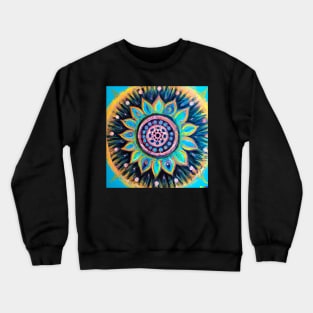 Colourful Mandala design Impressionist painting Crewneck Sweatshirt